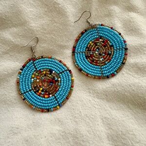 Kenyan Handmade Beaded Earrings